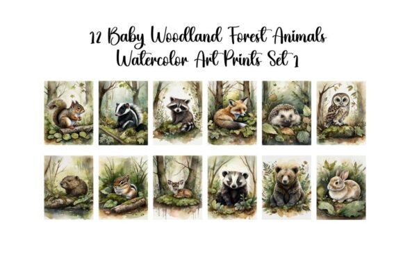 Download Baby Woodland Forest Animals Set 1 - Anima Collection