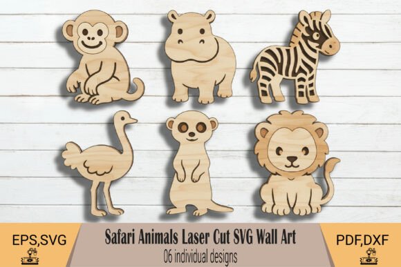 Download Safari Animals Laser Cut SVG - Anima Collection