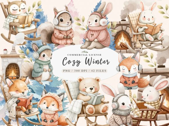 Download Christmas Enchanted Forest Animals PNG - Anima Collection