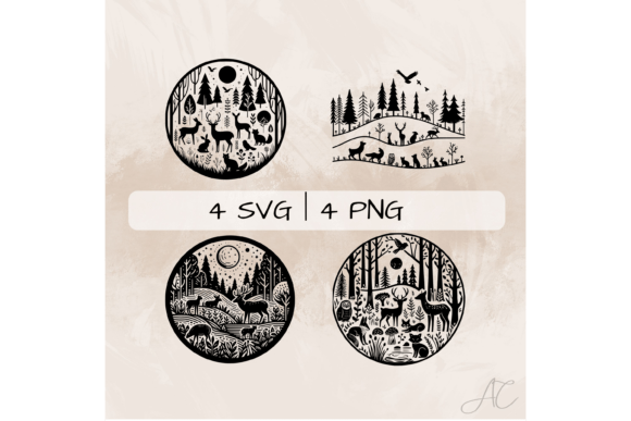 Download Forest SVG Bundle, Forest Animals PNG - Anima Collection