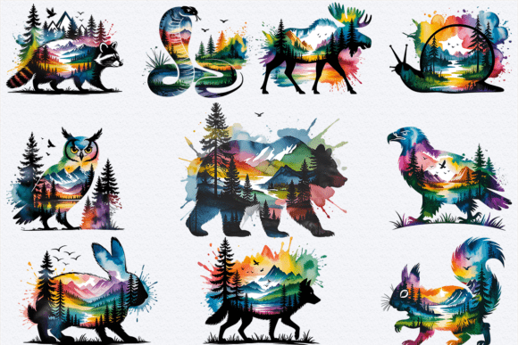 Download Wildlife Forest Animal Bundle Png Design - Anima Collection