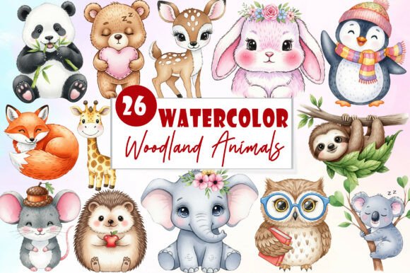 Download Cute Little Animal Clipart, Woodland PNG - Anima Collection