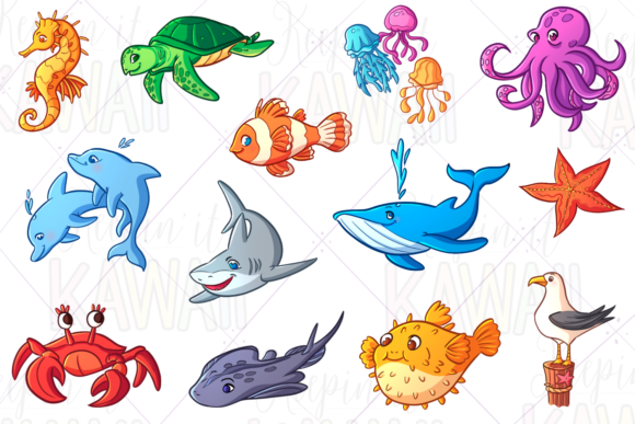 Download Sea Animal Clip Art - Anima Collection