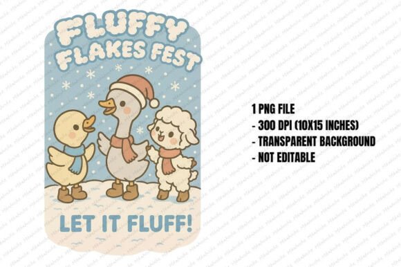 Download Fluffy Flakes Fest Animals PNG - Anima Collection