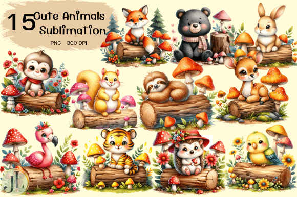 Download Cute Animals Sublimation - Anima Collection
