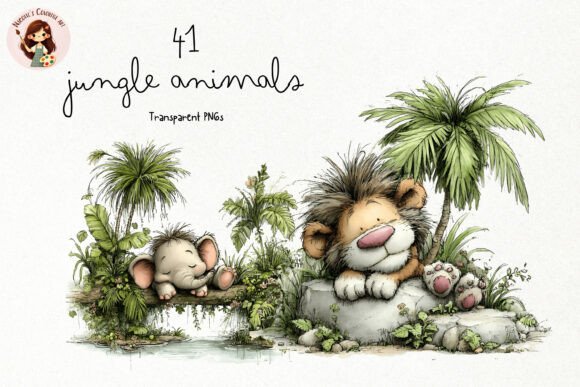 Download Cute Jungle Animals PNG Clipart - Anima Collection